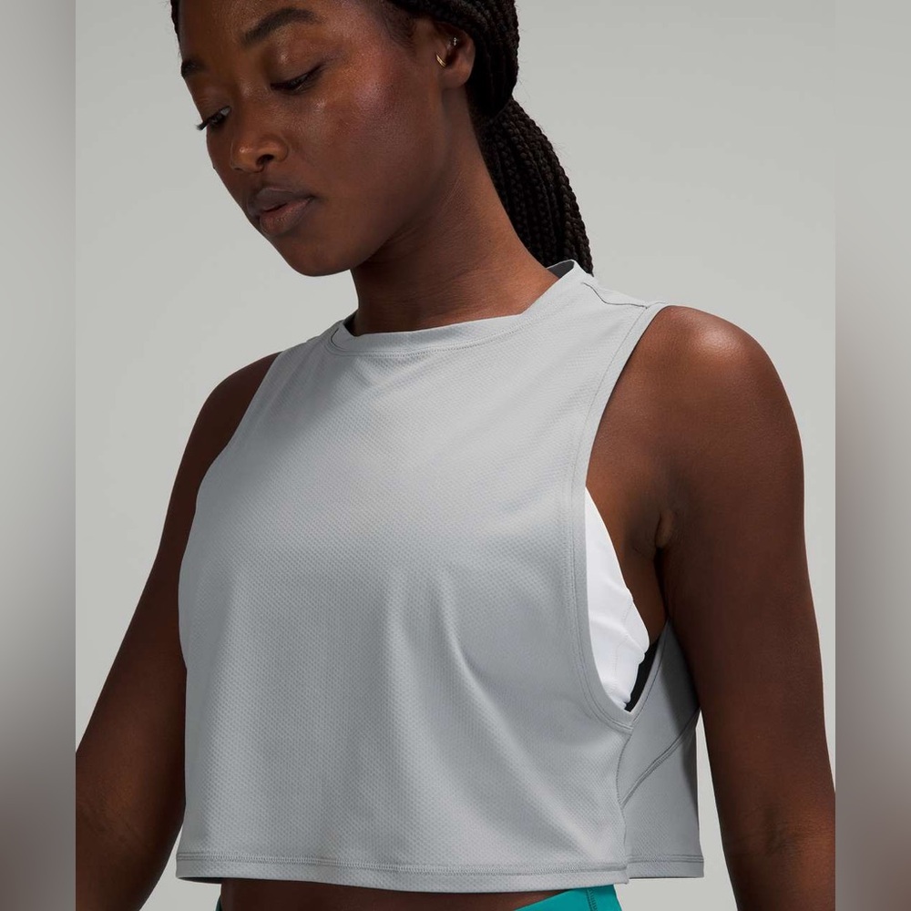 Lululemon Muscle Love Crop Tank Top *Tough Rhino Grey 10
